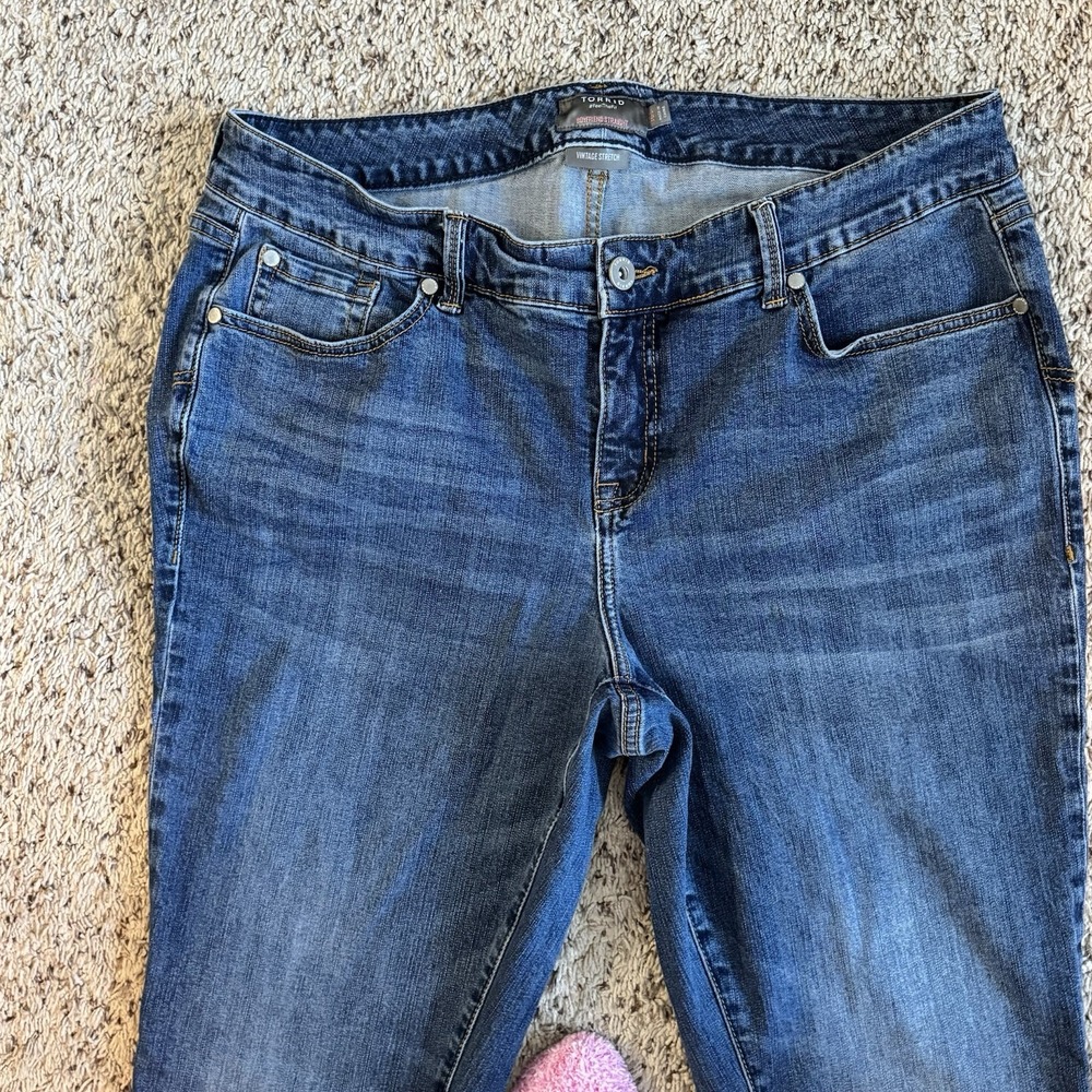 Torrid‎ Boyfriend Straight Jeans Vintage Stretch Women's 22 R (Actual 44X28.5) - Picture 2 of 11